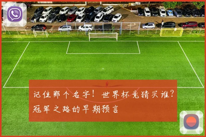 记住那个名字！世界杯竞猜买谁？冠军之路的早期预言